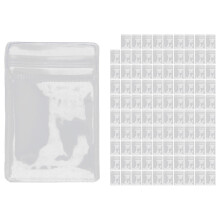 Transparenter Schmuck Aufbewahrung Buch Anti Oxidation Schmuck Aufbewahrungs Organizer Tasche (100 StüCk ReißVerschluss Beutel)