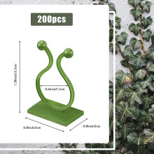 200 Pieces Plant Climbing Wall Fixture Clips, Plant Fixer Self-Adhesive Hooks for Invisible Wall Vines Plant Fixation A