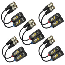 5 Pairs 8MP 4K Passive HD BNC Video Balun for CCTV AHD TVI CVI CVBS Cameras UTP RJ45 Adapter