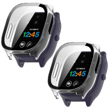 Clear Case 2 Pack with Builtin Screen Protector for Gizmo Watch 3 Kids Smartwatch
