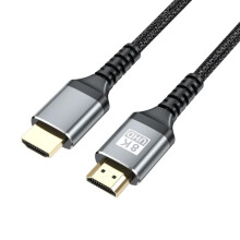 8K HDMI 2.1 Cable 15FT 48Gbps Ultra Speed Braided Cord, Supports 8K@60Hz 4K@120Hz eARC for Gaming and Home Theater