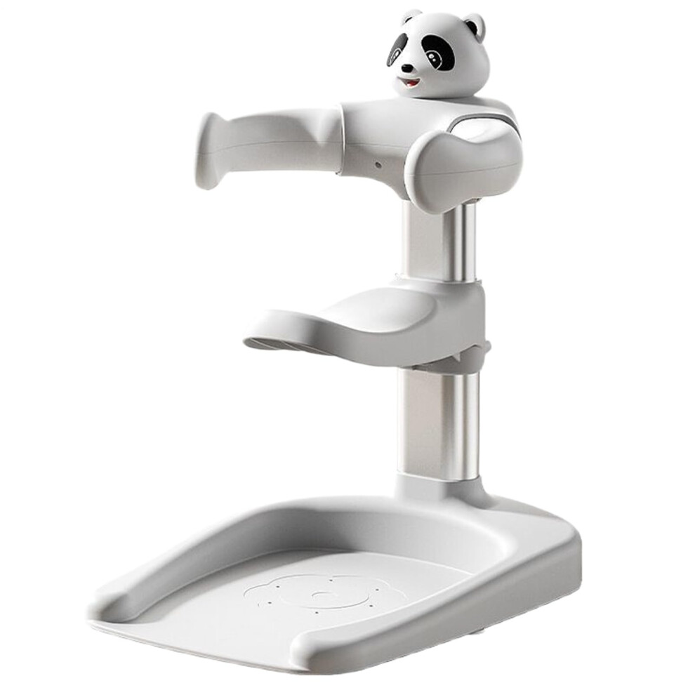 Adjustable Height Baby Shower Stand with AntiSlip Base and Foldable Infant Bath Seat