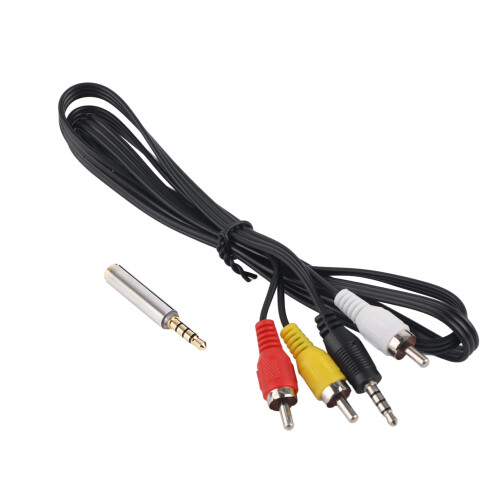 AV Cable for Raspberry Pi 2 Model B+ with Clear Audio Video Output and Plug and Play Setup
