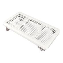 CPU Tower Stand with Lockable Wheels, Under Desk Rolling PC Holder Cart for Home and Office