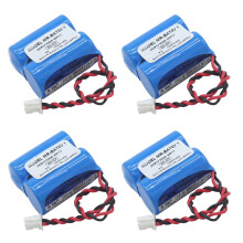 Pack of 4 6V PLC Backup Batteries 1800mAh MRBAT6V1 2CR17335A WK17 with Plug Long Duration