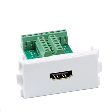 HDMI Terminal Block Breakout Adapter, Solderless Panel Mount Connector for Clean Installation