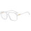 Aviator Square Blue Light Blocking Reading Glasses +3.00 Magnification Clear Frame for Computer Gaming TV Use 1