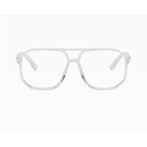 Aviator Square Blue Light Blocking Reading Glasses +3.00 Magnification Clear Frame for Computer Gaming TV Use 2