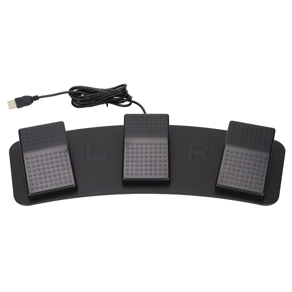 Usb Triple Foot Pedal Switch, Programmable Mechanical Foot Control For Pc, Gaming And Office Use 9092120842586