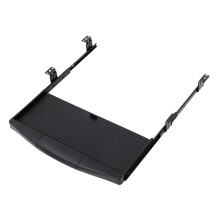 Under Desk Keyboard Tray with Wrist Rest, Clamp Mount Slide Out Drawer for Ergonomic Office Desk