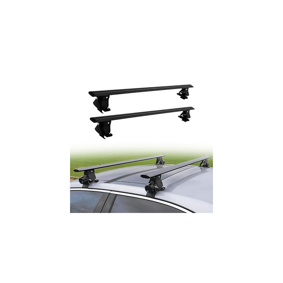 Roof Rack For Mazda 6 20142021 Lockable Aluminum Cross Bars 150Lbs Load Nodrill Installation Black 9073542790396