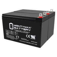 12V 9Ah SLA Replacement Battery Pack of 2, Sealed Lead Acid Rechargeable Battery for UPS and Security Systems