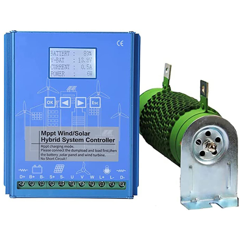 4000W Wind Solar Hybrid Mppt Charge Controller 12V 24V 48V With Lcd For Offgrid Systems 9771547099666