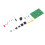 Temperature Buzzer Kit PCB Board Thermistor Alarm Module DIY Practice 5.8x3.7cm 2