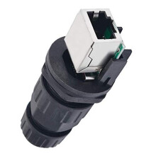 IP68 Waterproof RJ45 Connector for Outdoor Ethernet Cable, Durable 8Core Network Cable Connector