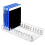 CD Holder 2 Pack, Clear Acrylic CD Organizers, CD Display Rack Holds for Media Shelf Storage and Organization 6