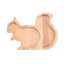 A-Snack-Teller, Platzsparende Aufbewahrung, Eichhörnchen-Holz-Snack-Tablett, Birnen-Obst-Tablett, Nussbehälter, Geschirr-Zubehör