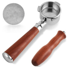54-Mm-Bodenloser Siebträger - Bodenloser Siebträger-Filterkorb mit 54-Mm-Pucksieb für Kaffeemaschine