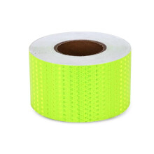 Green Reflective Warning Tape 10cm x 45m SelfAdhesive Visibility for Vehicle and Bicycle Safety