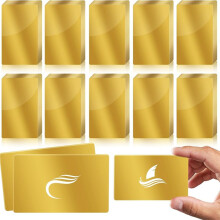 100pcs Metal Engraving Blank Color Aluminum Sheets Laser Engraving Business Cards Multi-Purpose Engraving DIY Gift B