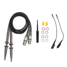 2Pc P6100 BNC Kit de Sonde D'Oscilloscope 100MHz 1X 10X Analyseur de PortéE de Haute PréCision Sondes à Pince Crocodile Fils de Test