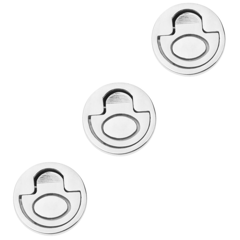 3Pcs Flush Pull Latch Boat Hatch Handle Set For Boats Rvs Campers With Screws Easy Installation 9092120845747