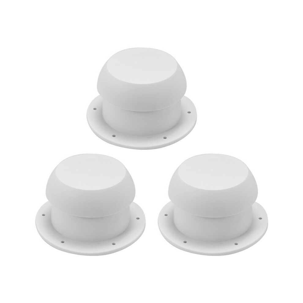 3X Round Mushroom Shape Ventilation Cap For Rv Accessories Top Mounted Round Exhaust Outlet Vent Cap 6032756171653