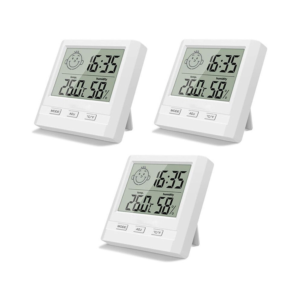 Semoic 3X Digital Indoor Hygrometer Thermometer With Display,Accurate Temperature Humidity Monitor Meter For Home,Office