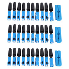 150 Pcs Embedded Sc Upc Fiber Optic Fast Connector Ftth Single-Mode Fiber Optic Sc Quick Connector Sc Adapter