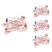30 Pieces of High-Strength Strong Rose Gold Pants Skirt Bottom Hanger with Clip