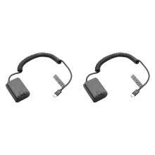 2X NP-FZ100 NP FZ100 Dummy Battery Type-C Spring Cable for A9 A9R A9S A7R3 A7M3 A7S3 A7III A7R4 A7M4 A6600 A7C FX3