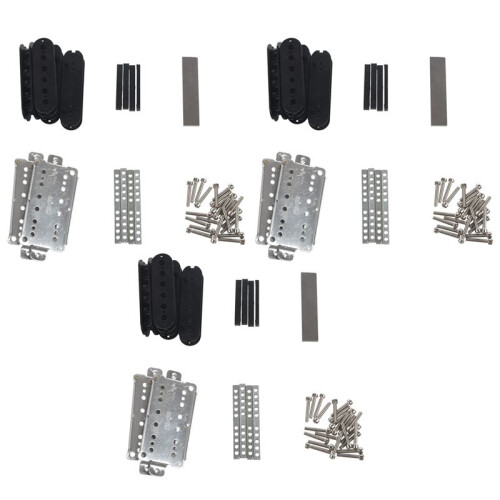 3 Set Guitar Humbucker Pickup Kits Producing Accessories/Cupronickel Baseplate/Spacer/Bobbin/ Pole Slug