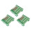 3X DB25 DIN Rail Mount Interface Module Male/Female Connector Breakout Board 1