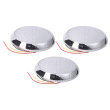 3X 12V Car Round Ceiling Dome Roof Interior Light Boat Rv Surface Ceiling Light