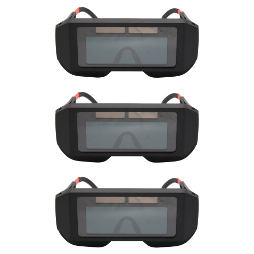 3X Solar Automatic Dimming Welding Protective Mask  Glasses Welding Cap