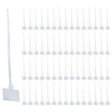 500Pcs Nylon Cable Tie Label Self-Locking Network Zipper Trim Wrap Ring Label