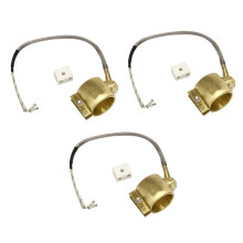 3X 110V 380W 35mmx35mm Chauffe En Laiton de Bande D'éléments de Chauffe Moulés pour la Machine de Moulage Par Injection