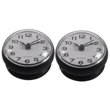 2X 7cm Wasserdichte Küche Bad Dusche Uhr Saug Napf Saug Napf Wand Schwarz