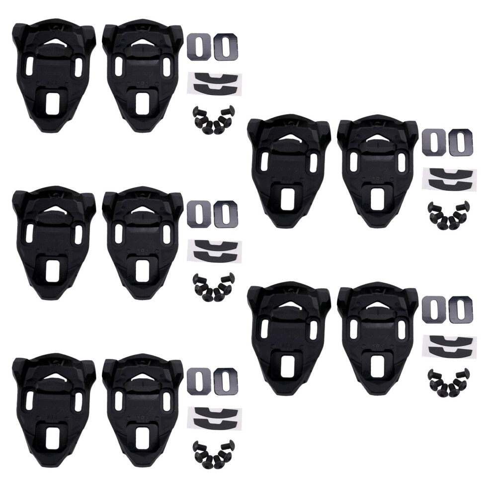 5X Bike Cleat Set Road Bike Cycling Pedal Cleat Lock Anti-Skid Road Bike Cleat For Iclic/X-Presso Pedal Black 6032990603415