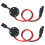 2X SAE Connector - SAE Power Socket Sidewall Port, Solar  SAE Quick Connect Solar Panel Mount 1