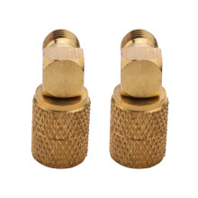 2X M1 / 4 Sae-F 5/16 Kälte Adapter Anschluss Adapter für R410A Mess Schlauch
