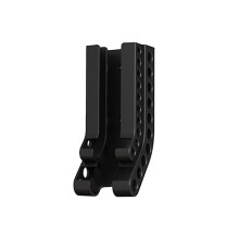 AA AAA Battery Holder Wall Mount Organizer Rack for Home Garage Kitchen, Black Finish