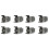8 Pcs Suitable for  DCB200 20V10 Core 21700 Electric Core Power Tool Plastic Shell Protection Board 1