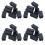 32 Pcs Black Plastic Rectangular Blanking End Caps Inserts 20mm x 40mm 1