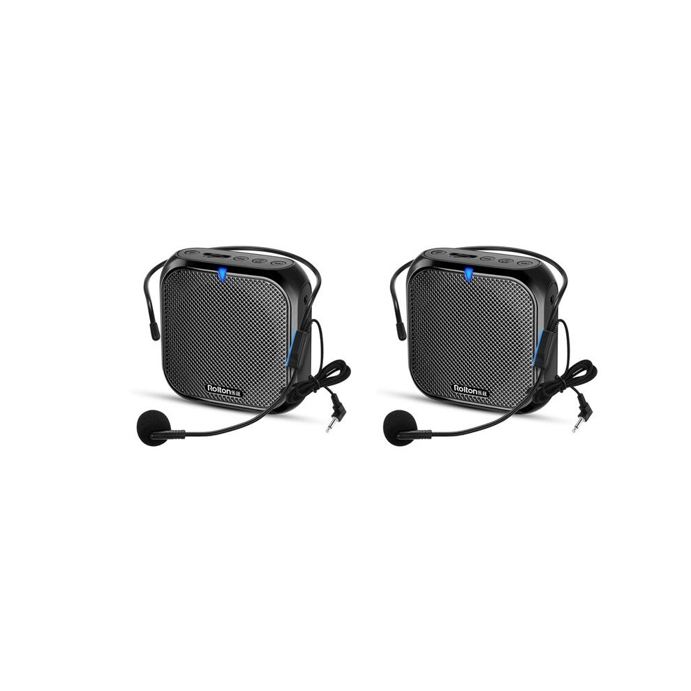 2X Rolton Portable Voice Amplifier, Megaphone Booster With Microphone Loudspeaker Personal Pa System For Voice Amplification 4712564445154