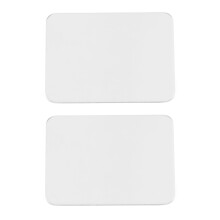 2X Salon Manicure Finger Ring Color Palette Make Cream Foundation Mixing Palette Stainless Steel Plate