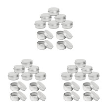 75x 15Ml Aluminium Tin Large Make Candle Pots Capacity Empty Cosmetic/Candle/Spice Pots/Hair Product