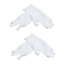 2X White Baumwollhandschuhe Antistatische Handschuhe Schutzhandschuhe FÜR Hausarbeiter