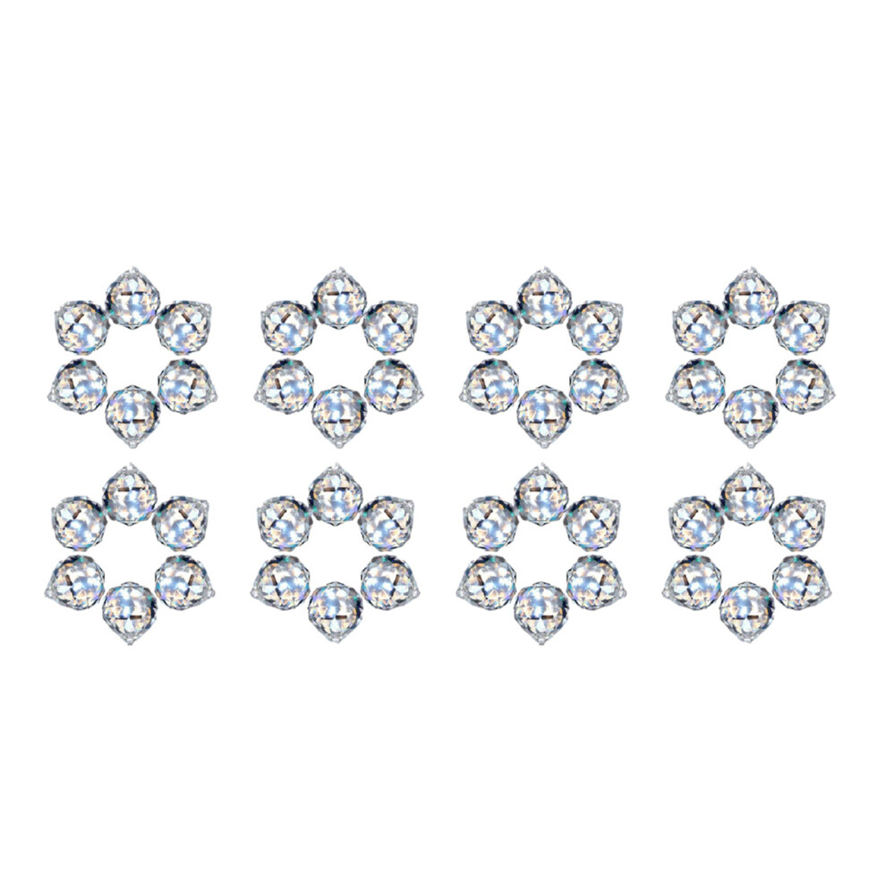 Semoic 48 Pcs Crystal Balls Prism Suncatcher Rainbow Pendants Maker Hanging Crystals Prisms 20Mm