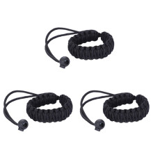 3X Digital Camera Wrist Hand Strap Grip para Cord Braided Wristband for     SLR DSLR Black